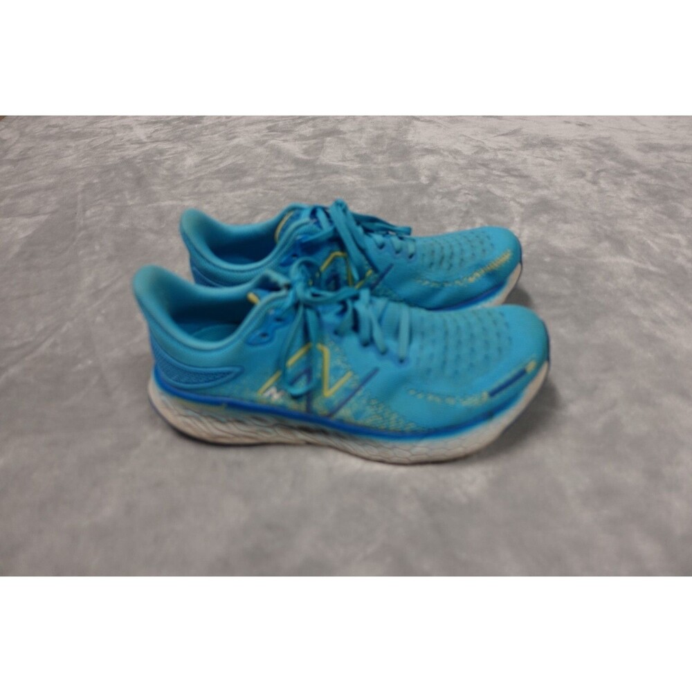 New Balance Women's Size 10.5 Fresh Foam X 1080 Blue Yellow Running Shoes